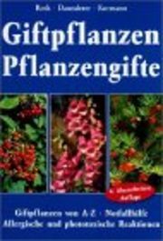 Giftpflanzen, Pflanzengifte