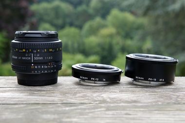 Nikkor 1,8 50 mm, Nikon Zwischenringe PK-12 und PK-13