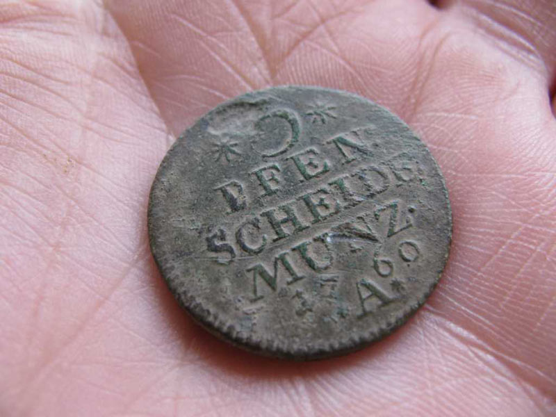 3 Pf. Scheide-Münze von Carola